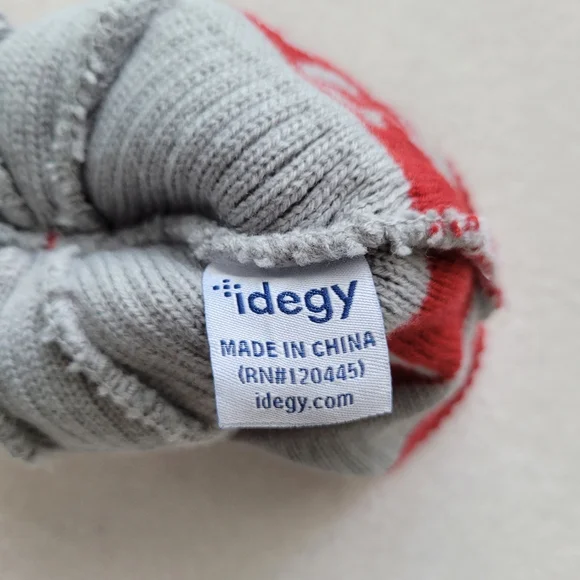 Niners Pom Beanie - San Francisco 49ers Winter Hat Red and Gray - Picture 8 of 10